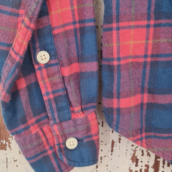 unique Flannel with patch on the back Size S - Picture 4 of 5